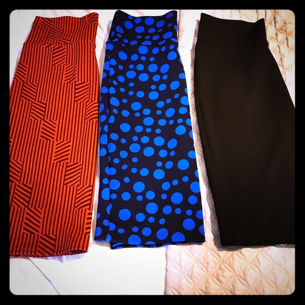 Three Cassie Lularoe Skirts - Double as scarfs!